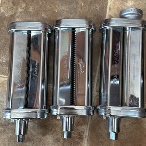 KitchenAid Silver Pasta Roller and Cutter Set